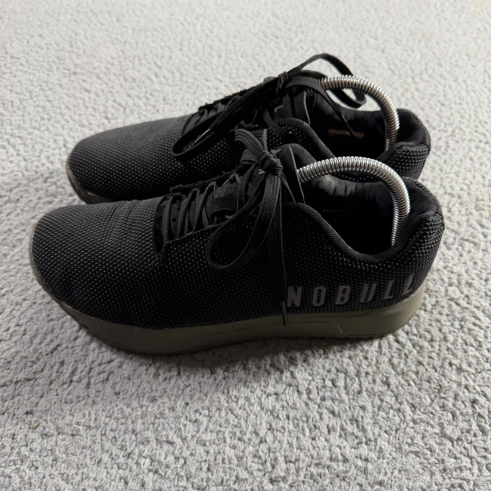NOBULL Black SuperFabric Training Shoes Mens 8.5 Womens 10 Low Top Sneakers